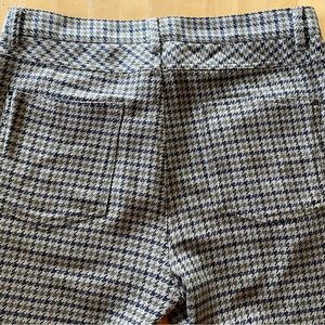 Men’s Zara slim gray houndstooth dogtooth check pants five pocket sz 33 x 31 EUC